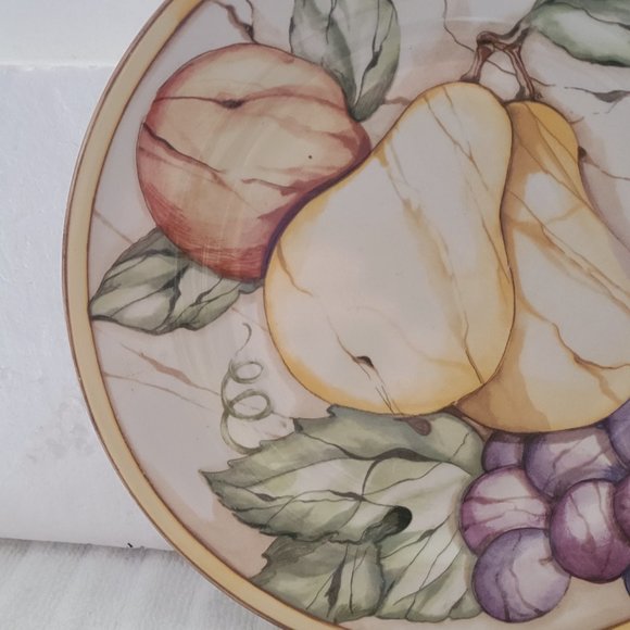 American Atelier Pompeii Fruit 8" Salad Plates # 5019 Set of 2 - Picture 5 of 13